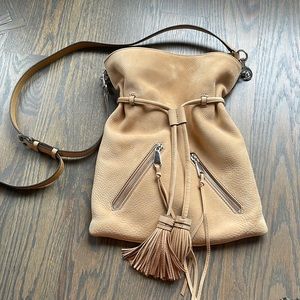 Women’s Rebecca Minkoff Tan Nubuck Drawstring Crossbody Bag